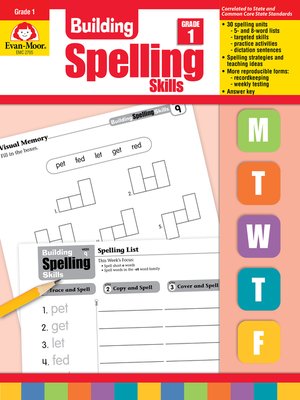 cover image of Building Spelling Skills, Grade 1